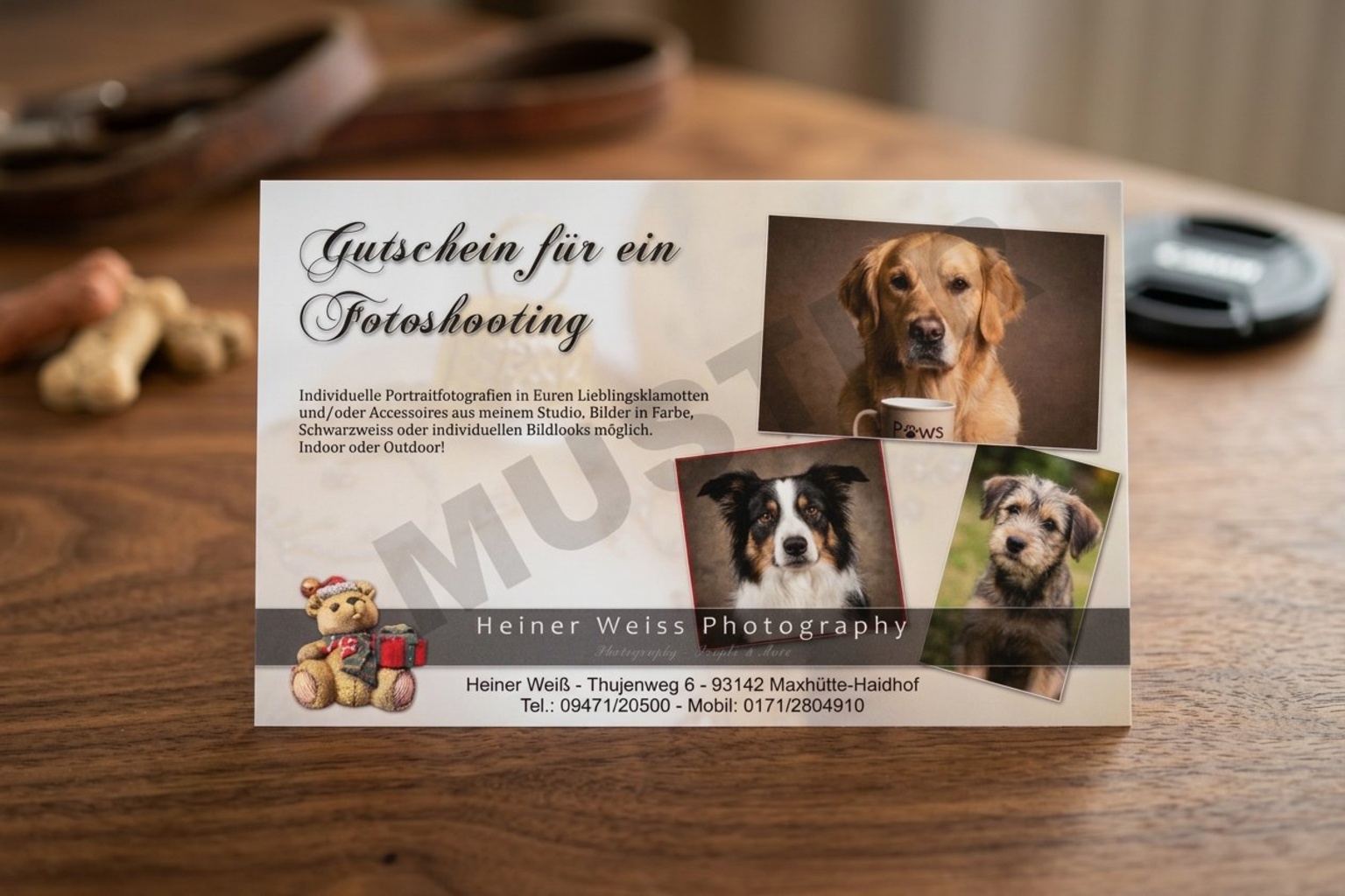 Gutschein für ein Tiershooting